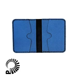کیف کارت چرم آبی