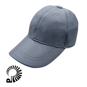 کلاه کپ چرمی آبی