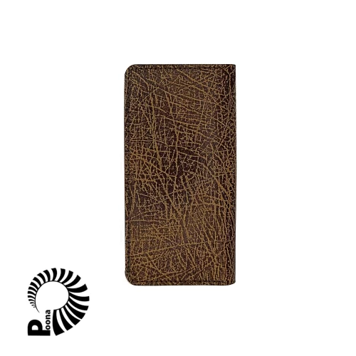 کیف پول چرمی دست‌دوز با طراحی خاص از چرم گاو - پونا - هدیه روز مرد