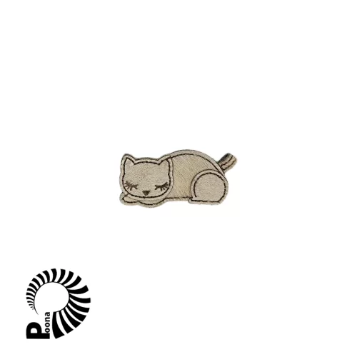 جاسوئیچی چرم دستدوز طرح گربه