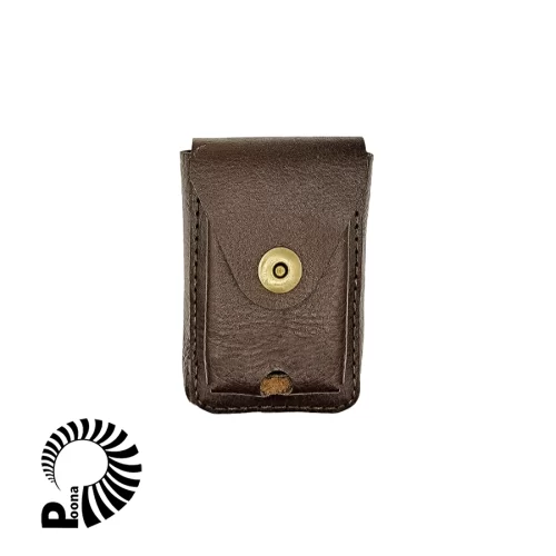 جاسیگاری چرم دستدوز قهوه ای