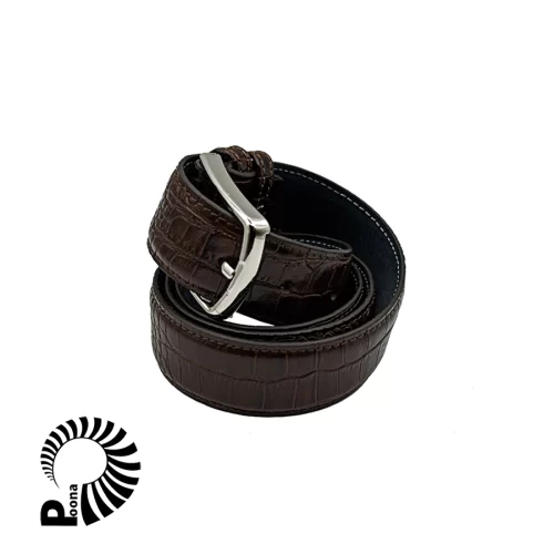 کمربند چرمی طرح کروکدیل