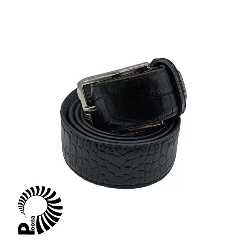 کمربند چرم طرح کروکدیل