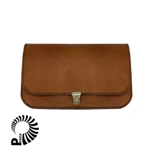 کیف چرم دستدوززنانه عسلی مناسب برای هدیه روز زن