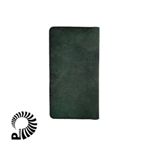 کیف پول چرم سبز مدل کیهان