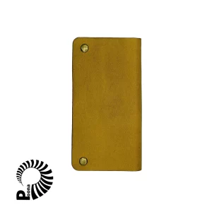 کیف پول چرم خردلی