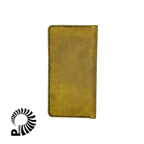 کیف پول چرم خردلی هدیه روز زن