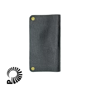 کیف پول چرم خاکستری