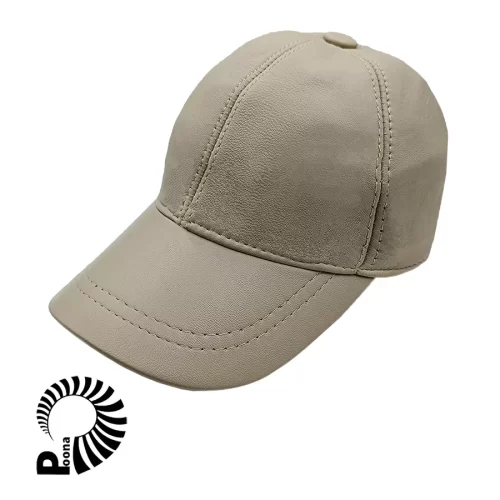 کلاه کپ چرم نسکافه ای