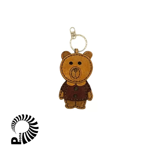 جاکلیدی چرم دستدوز آقای خرس