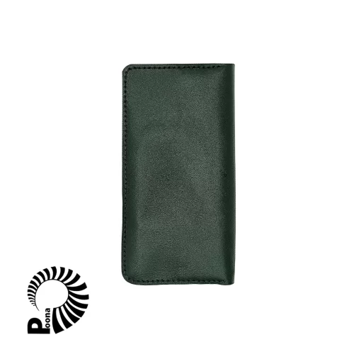 کیف پول چرم سبز