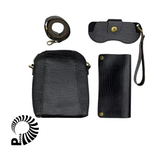 ست چرم زنانه طرح کروکدیل مناسب هدیه روز زن