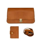 ست کیف و کیف کارت چرم پونا - انتخابی شیک برای هدیه روز زن