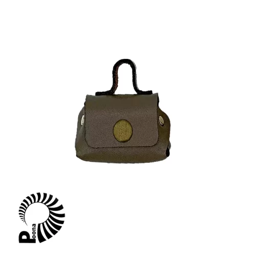 کیف هندزفری و جافلشی قهوه ای سوخته