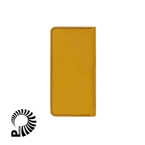 کیف پول چرم زرد